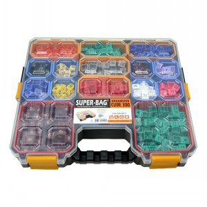 Cube Parts Organiser Case 17 Removable Compartments